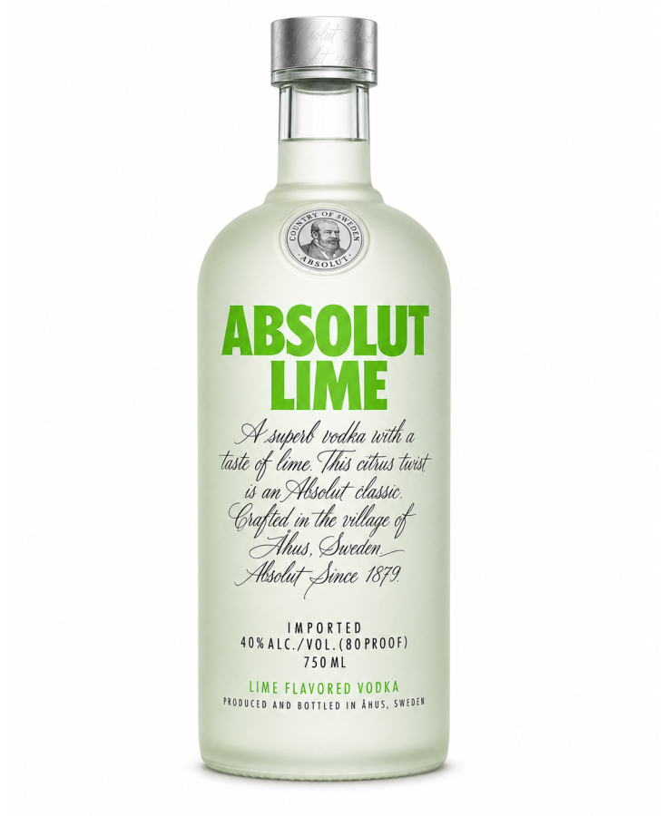 ABSOLUT Vodka LIME - 750ML - SINGLE