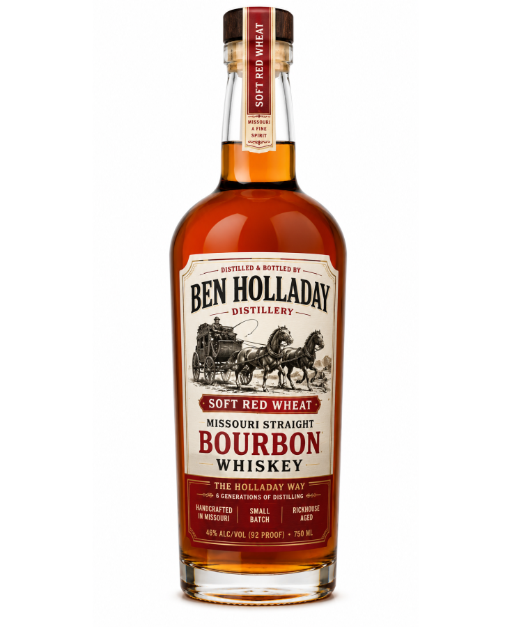 BEN HOLLADAY SOFT RED WHEAT MO BOURBON - 750ML - SINGLE