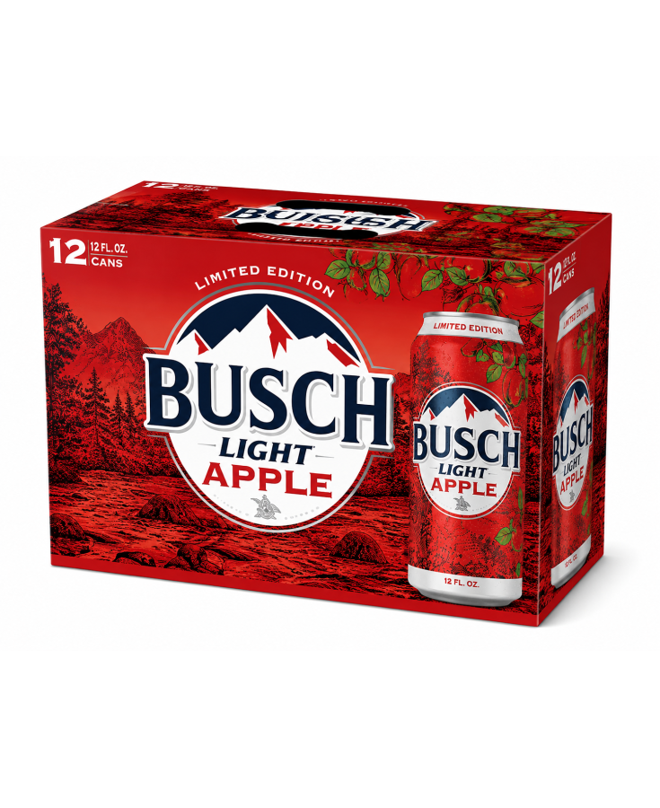 BUSCH LIGHT APPLE CAN - 12OZ - 12-PACK
