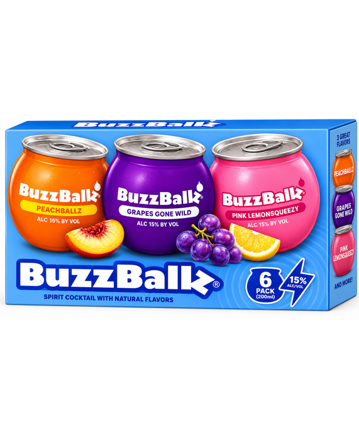 BUZZBALLZ VARIETY PACK 6CT - 2 - 200ML
