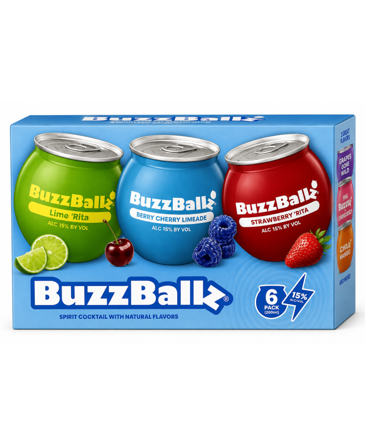 BUZZBALLZ VARIETY PACK 6CT - 1 - 200ML