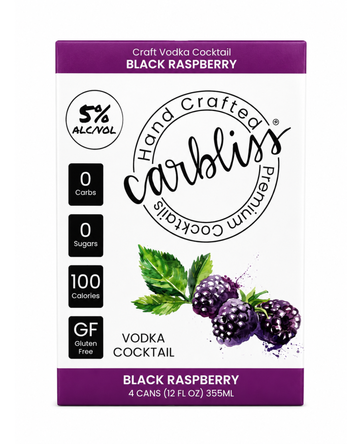 CARBLISS BLACK RASPBERRY - 12OZ - 4-PACK
