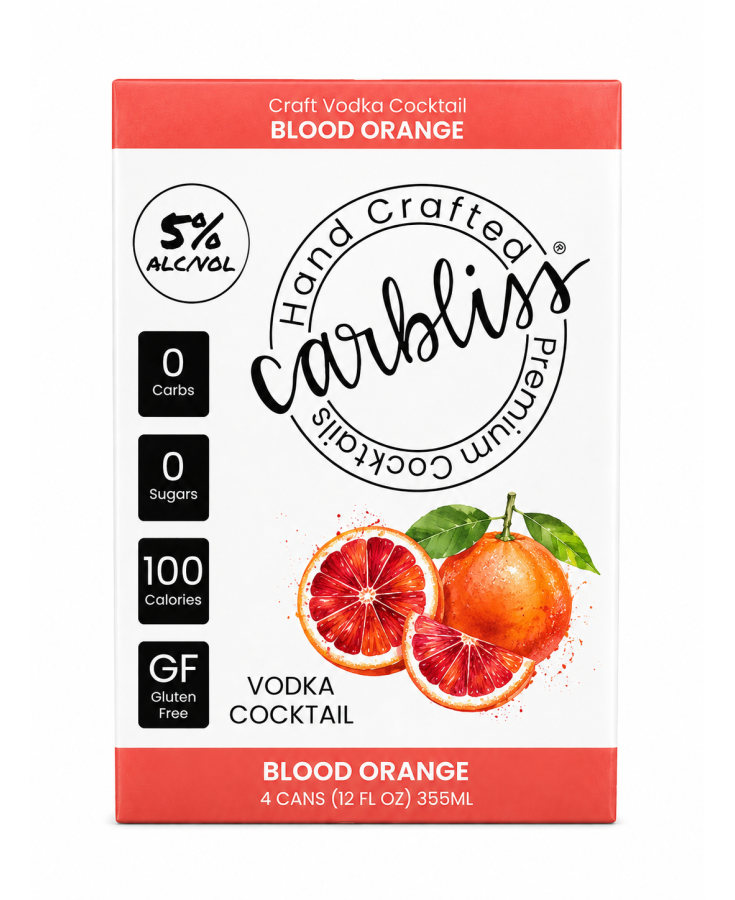 CARBLISS BLOOD ORANGE - 12OZ - 4-PACK