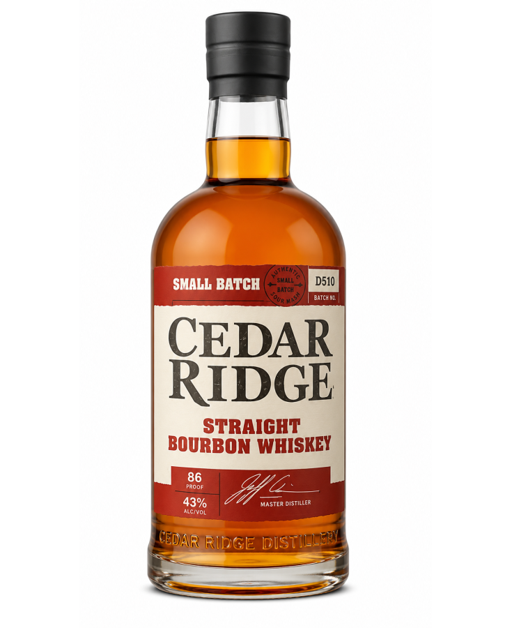 CEDAR RIDGE BOURBON WHISKEY - 750ML