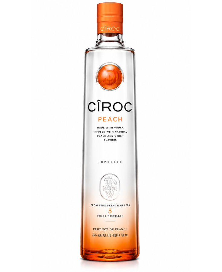 CIROC PEACH Vodka - 750ML - SINGLE