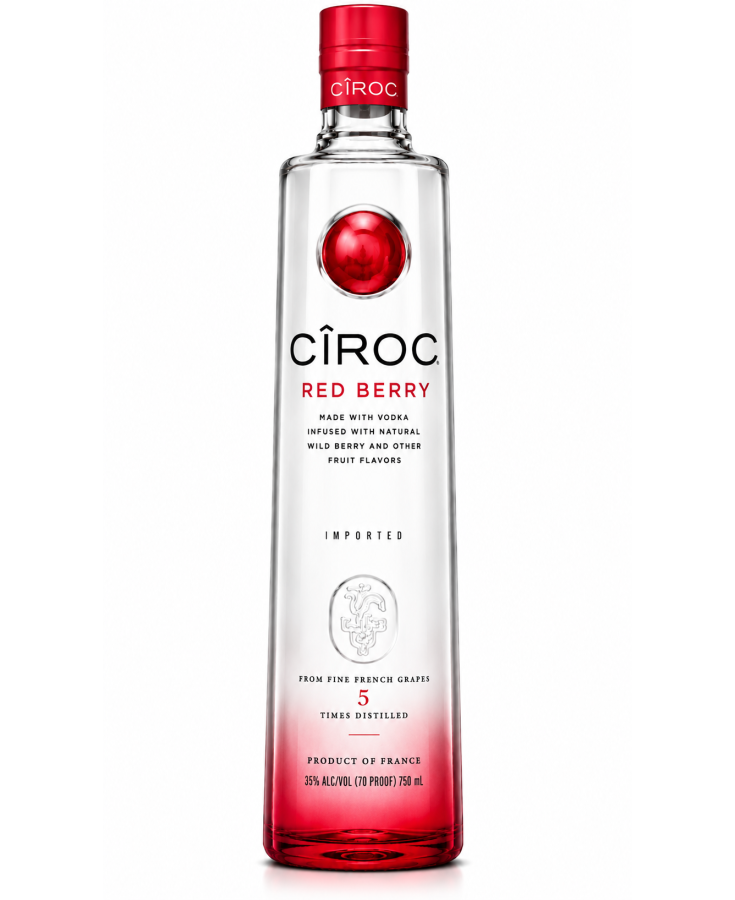 CIROC RED BERRY Vodka - 750ML - SINGLE
