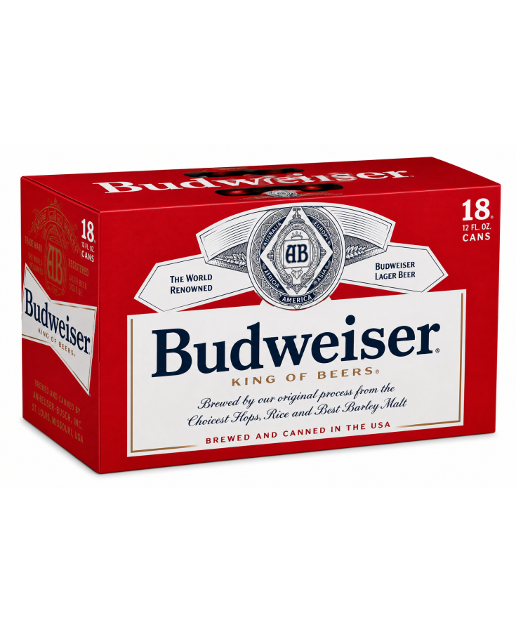 BUDWEISER 18 PACK 12 FLOZ CAN