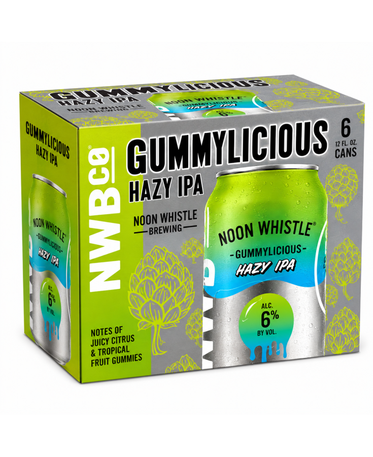 NOON WHISTLE GUMMY LICIOUS HAZY IPA - 12OZ - 6-PACK