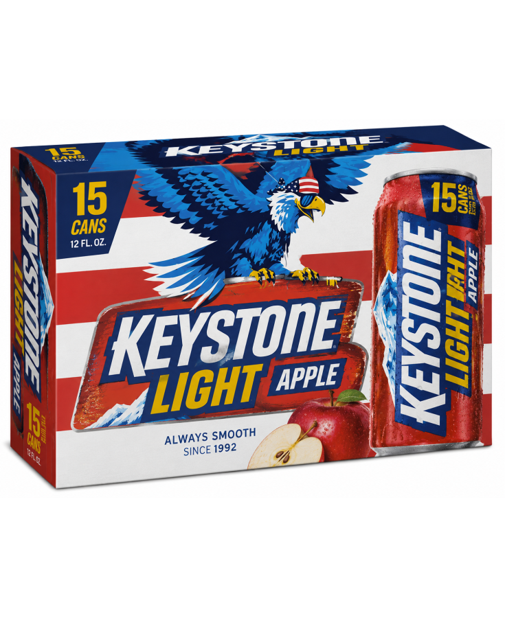 KEYSTONE LIGHT APPLE - 12 flOZ - 15-PACK