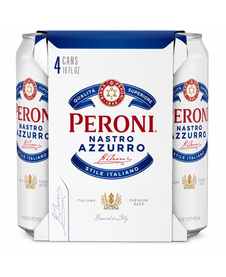 PERONI AZZURRO 4 CAN - 16OZ - 4-PACK
