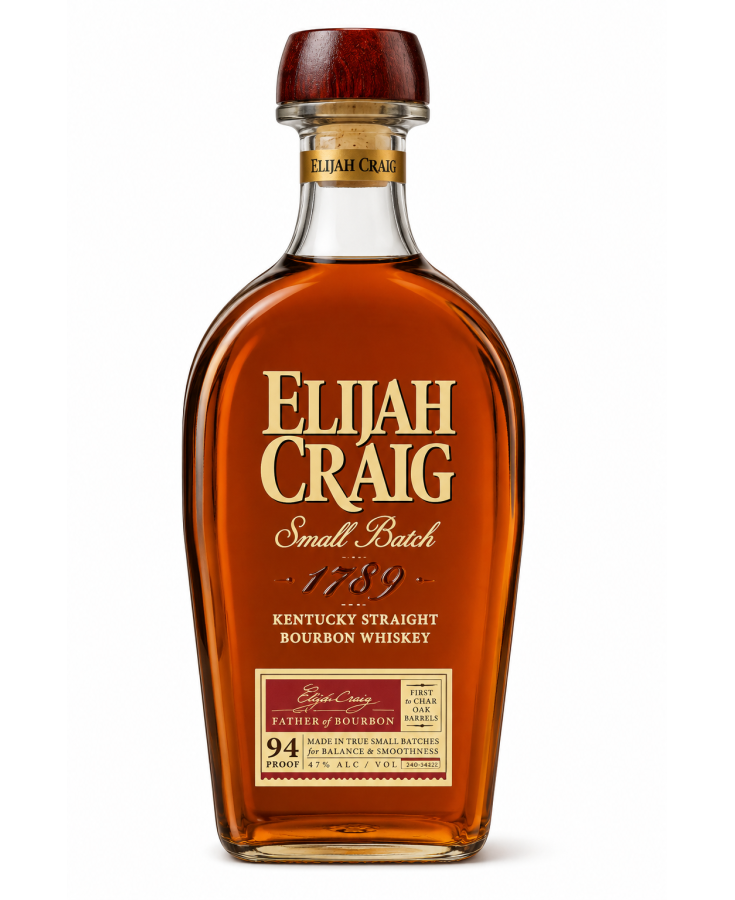 ELIJAH CRAIG SMALL BATCH BOURBON WHISKY - 750ML - SINGLE