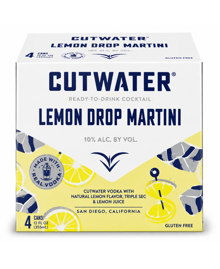 CUTWATER LEMON DROP MARTINI 4 PK - 12OZ