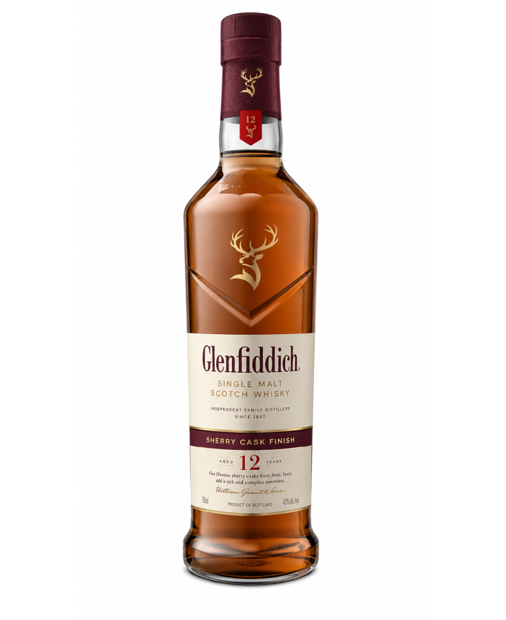 GLENFIDDICH SHERRY CASK FINISH 12 YRS - 750ML - SINGLE