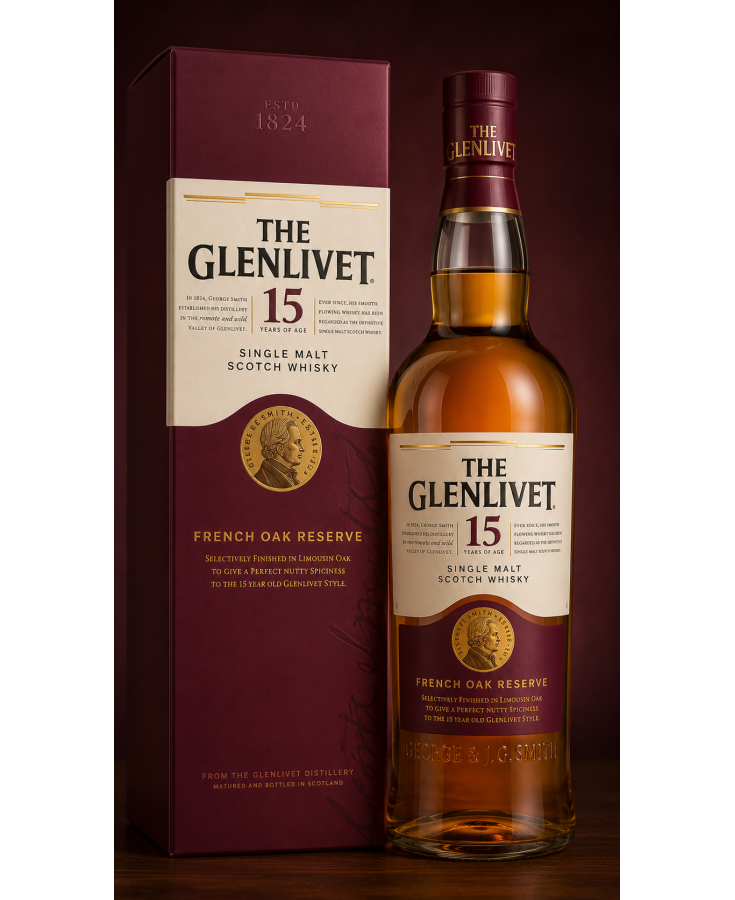 GLENLIVET FRENCH OAK 15YR - 750ML - SINGLE