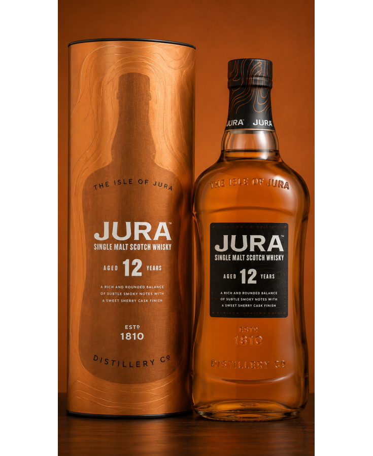 Jura Isle Of 12 Year Old Single Malt Scotch Whisky - 750ML - SINGLE