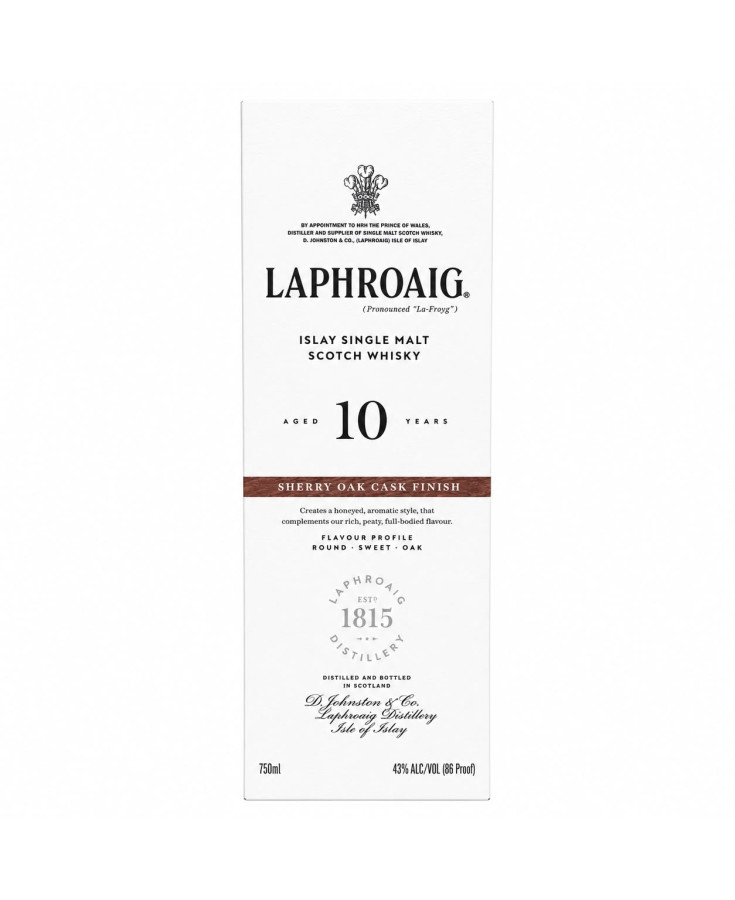 LAPHROAIG SCO SGL MLT ISLAY 10 - 750ML - SINGLE