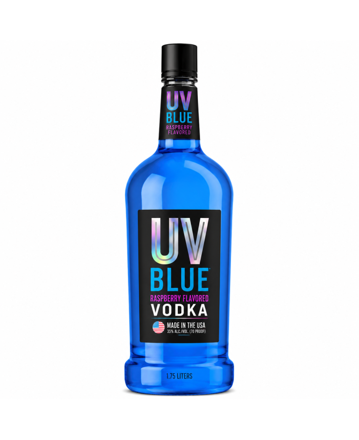 UV BLUE RASPBERRY VODKA - 1.75 L - SINGLE