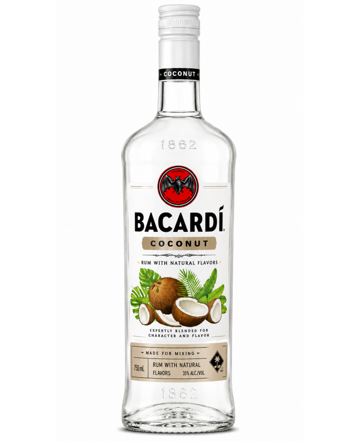 BACARDI RUM COCONUT - 750ML - SINGLE BACARDI RUM COCONUT - 750ML - SINGLE