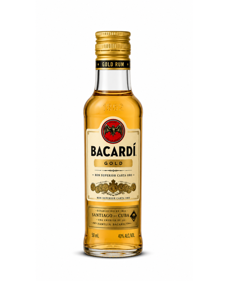 BACARDI GOLD - 50ML - SINGLE BACARDI GOLD - 50ML - SINGLE
