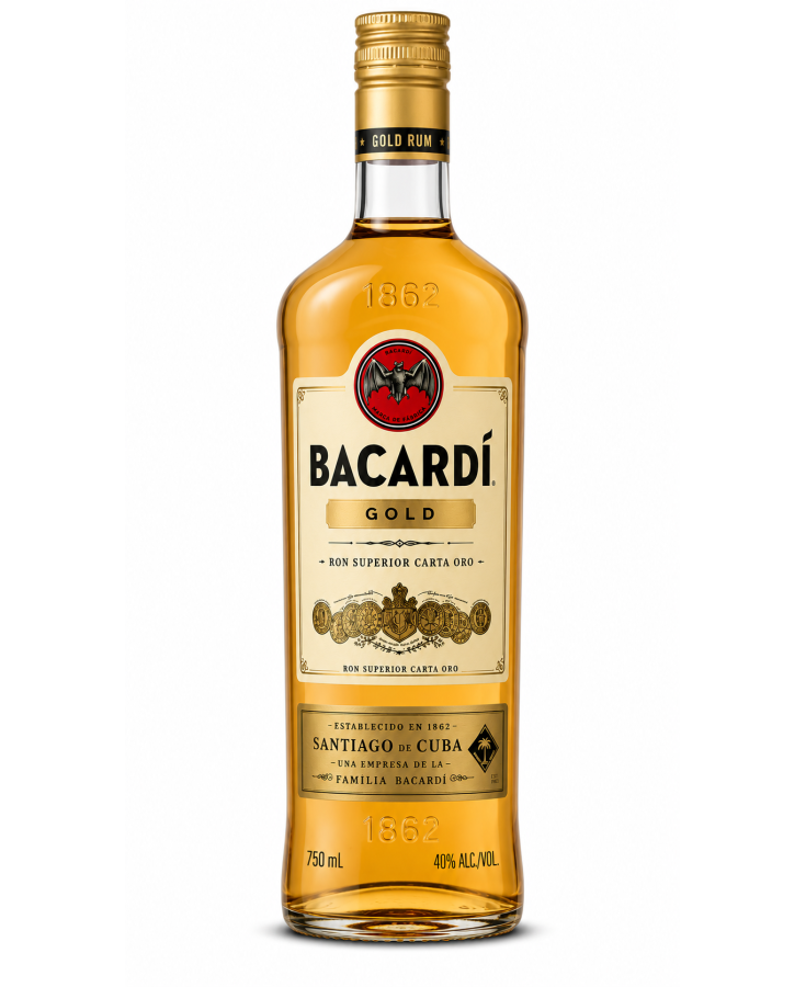 BACARDI GOLD - 750ML - SINGLE BACARDI GOLD - 750ML - SINGLE