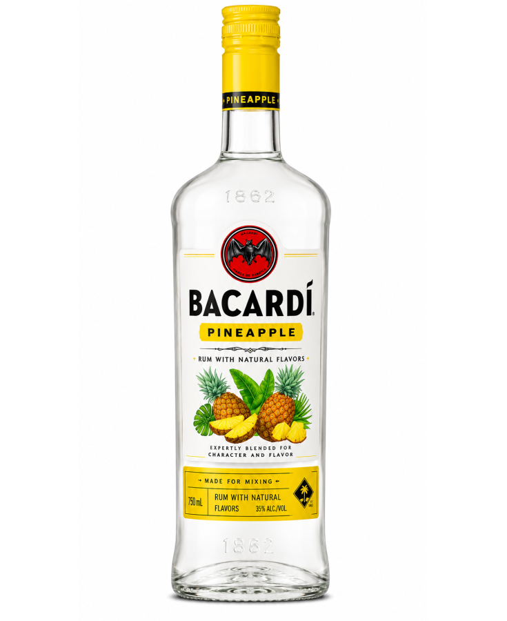 BACARDI PINEAPPLE - 750ML - SINGLE BACARDI PINEAPPLE - 750ML - SINGLE