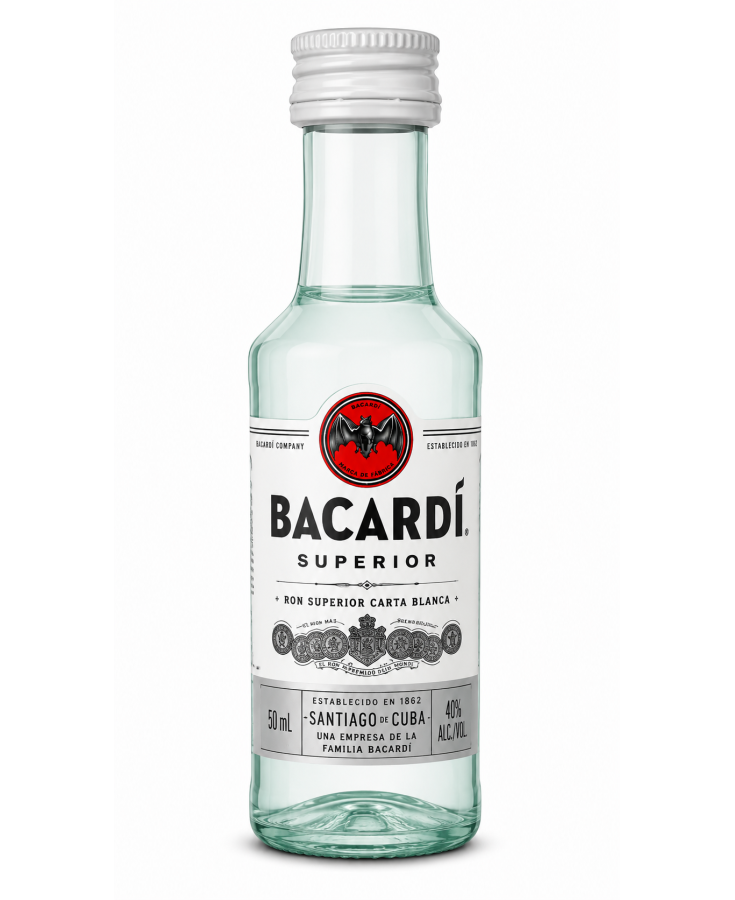 BACARDI SILVER - 50ML - SINGLE BACARDI SILVER - 50ML - SINGLE