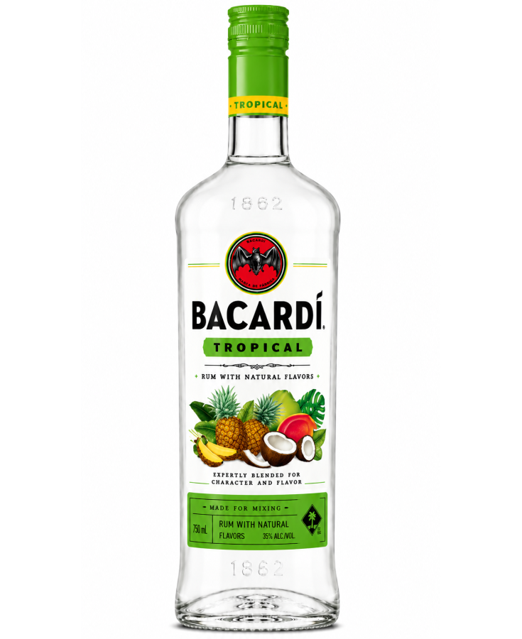 BACARDI RUM TROPICAL - 750ML - SINGLE BACARDI RUM TROPICAL - 750ML - SINGLE
