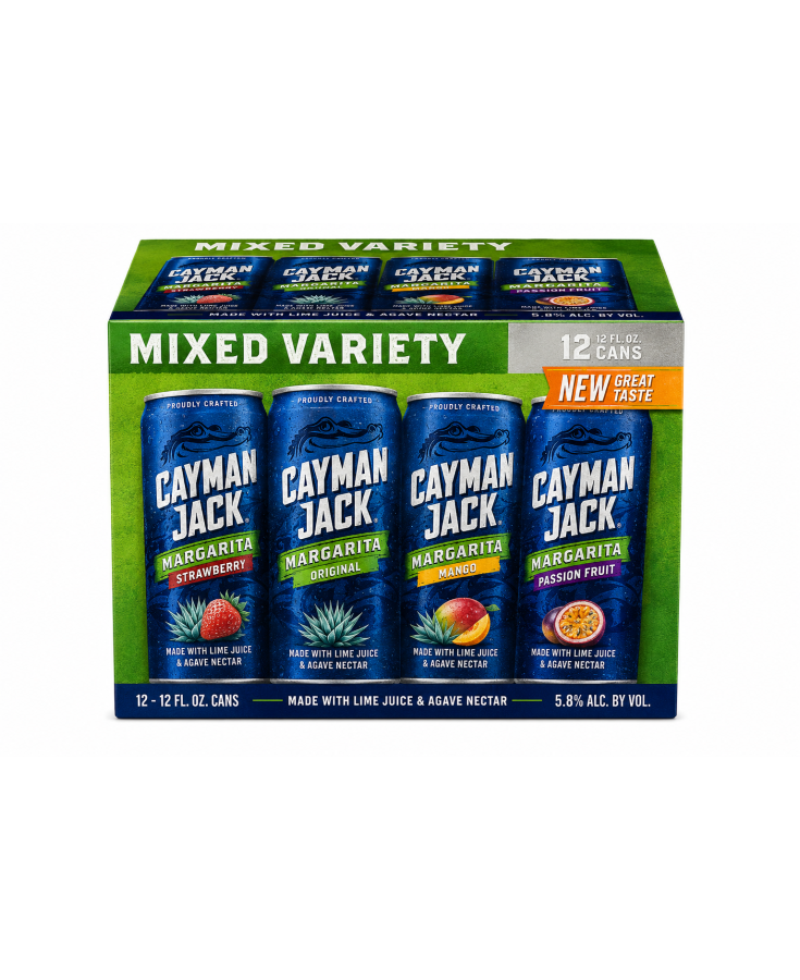 CAYMAN JACK MARGARITA VAIRIATY 12 CN - 12OZ CAYMAN JACK MARGARITA VAIRIATY 12 CN - 12OZ