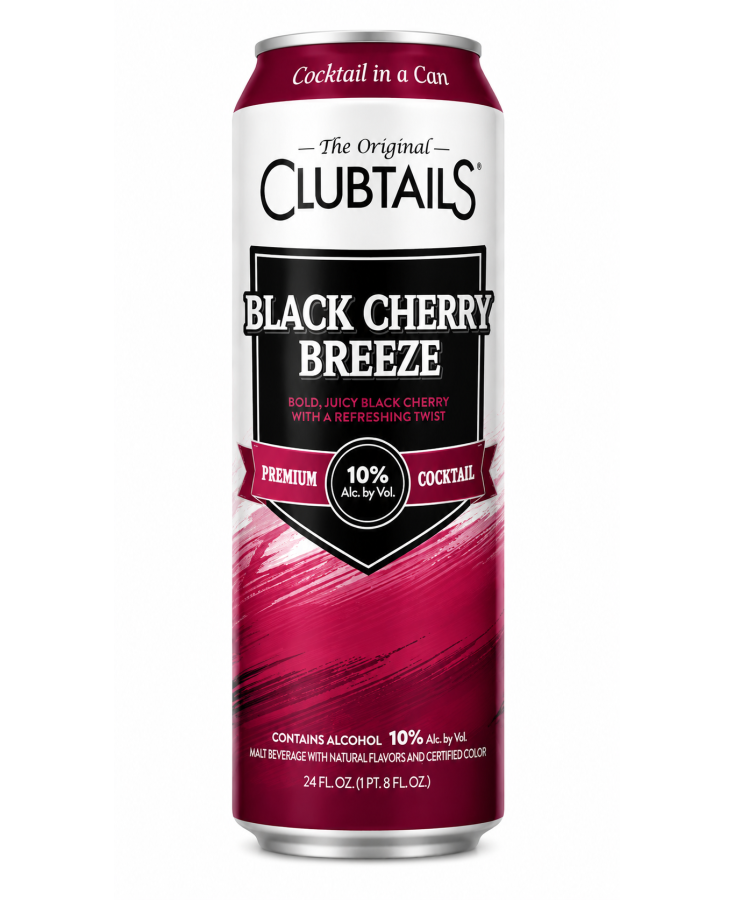 CLUBTAILS BLACK CHERRY BREEZE CAN - 24OZ - SINGLE CLUBTAILS BLACK CHERRY BREEZE CAN - 24OZ - SINGLE