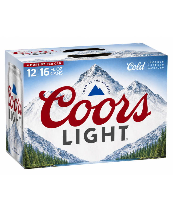 COORS LIGHT CAN - 16OZ - 12-PACK