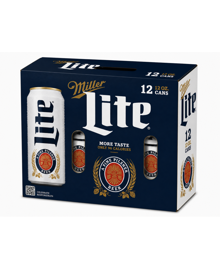 MILLER LITE CAN - 12OZ - 12-PACK