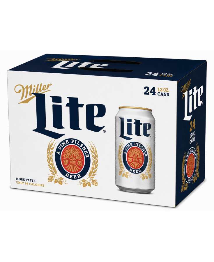 MILLER LITE 24 CANS - 12OZ