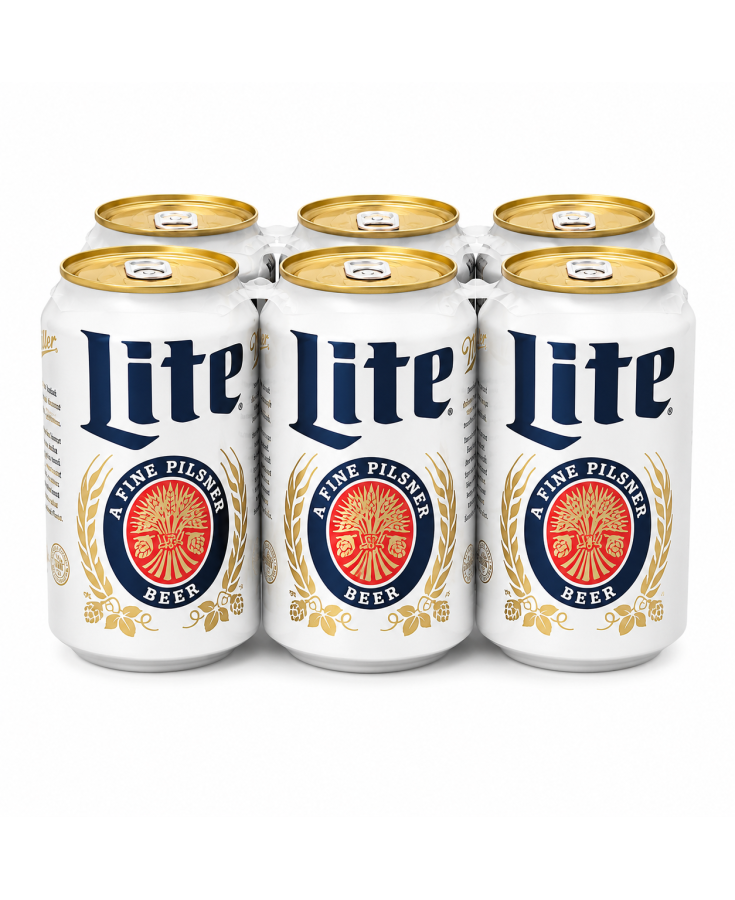 MILLER LITE CAN - 12OZ - 6-PACK