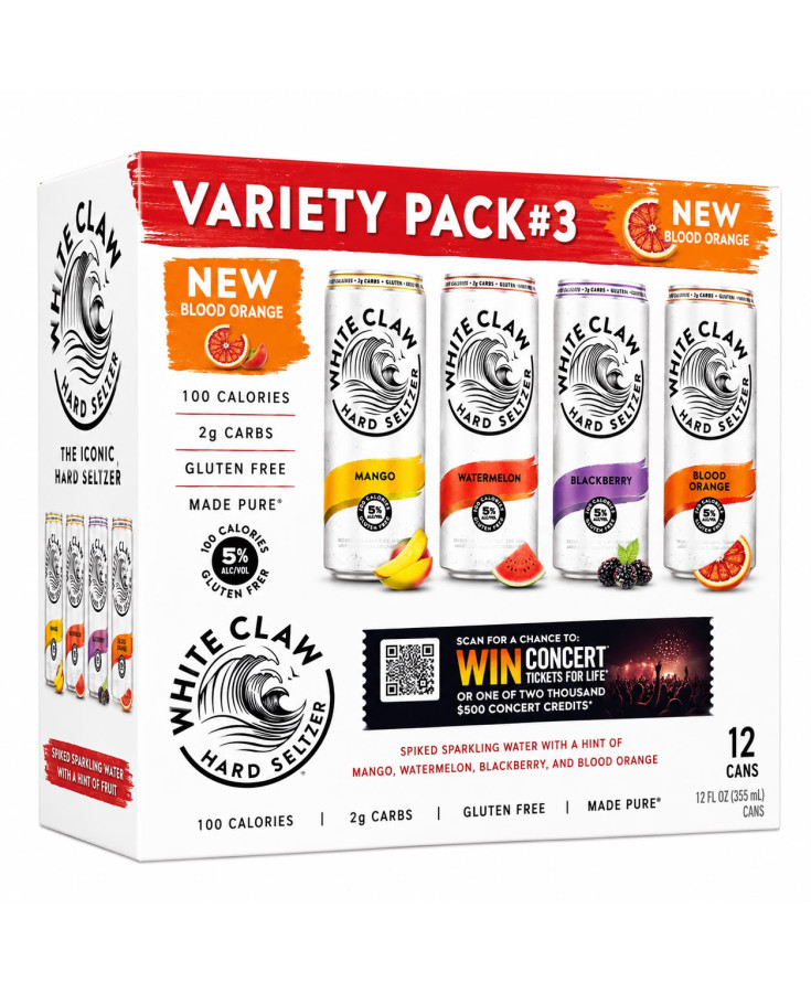 WHITE CLAW VARIETY PACK #3 - 12OZ - 12-PACK