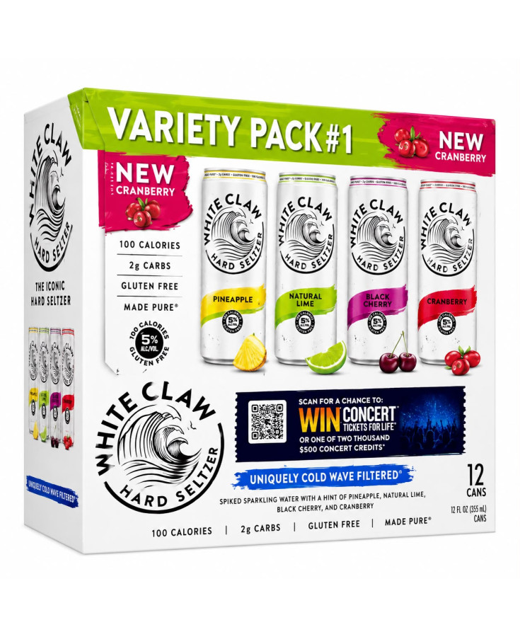 WHITE CLAW VARIETY PACK #1 - 12OZ - 12-PACK