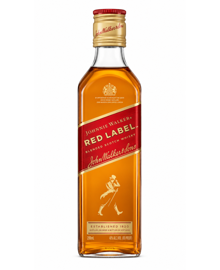 J W RED LABEL - 200ML - SINGLE