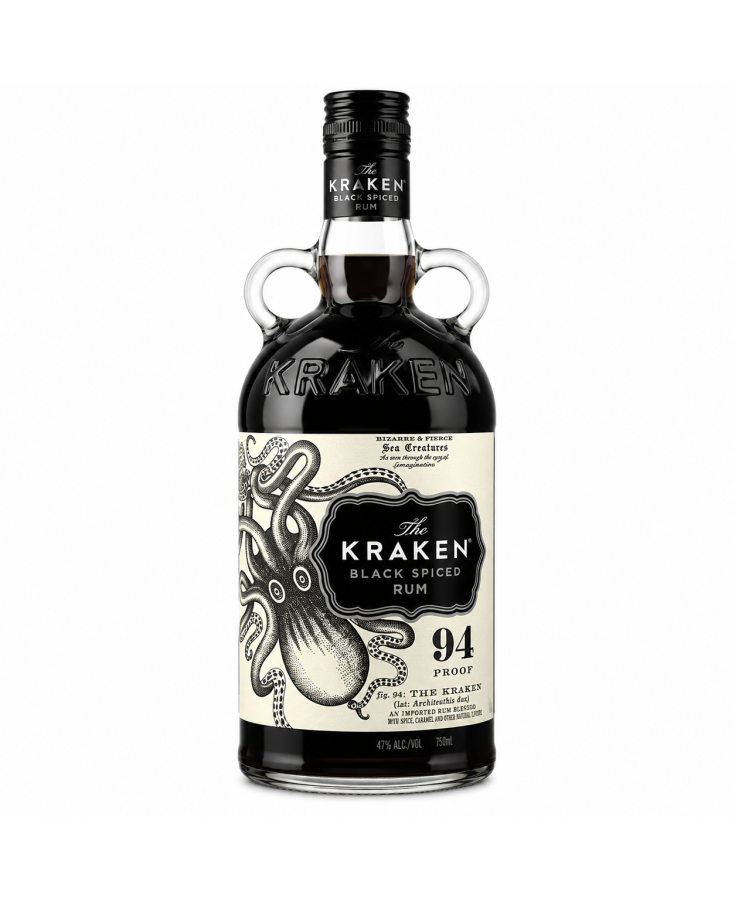 KRAKEN BLACK SPICED RUM - 750ML - SINGLE KRAKEN BLACK SPICED RUM - 750ML - SINGLE