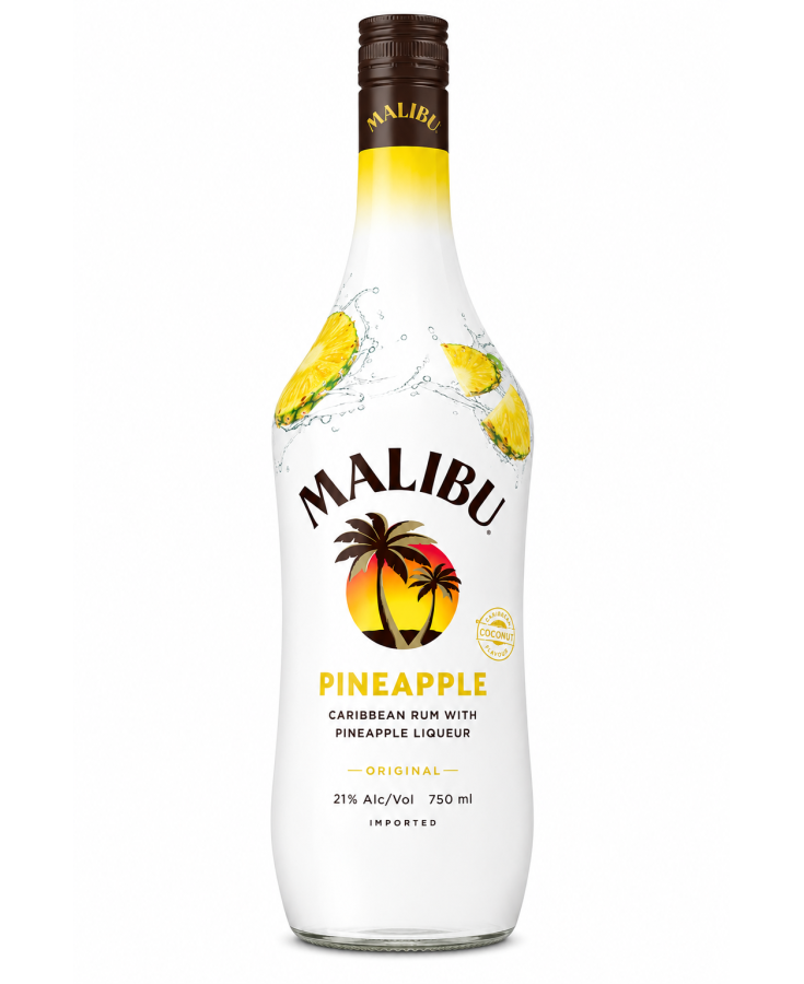 MALIBU PINEAPPLE - 750ML - SINGLE MALIBU PINEAPPLE - 750ML - SINGLE
