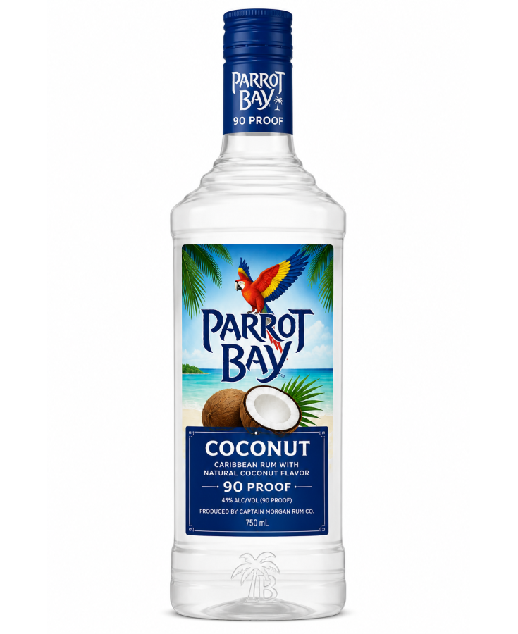 PARROT BAY COCONUT 90 PROOF - 750ML - SINGLE PARROT BAY COCONUT 90 PROOF - 750ML - SINGLE