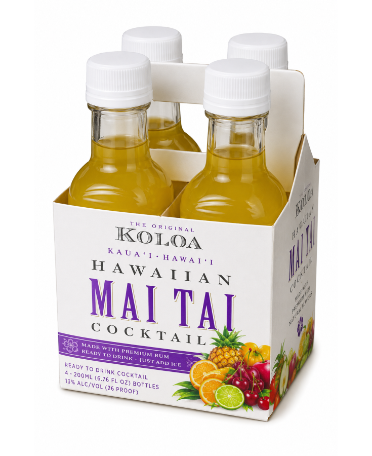 KOLOA HAWAIIAN MAI TAI COCKTAIL - 200ML - 4-PACK