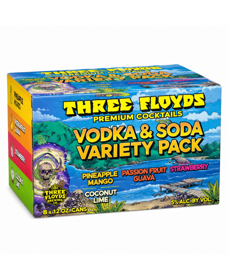 THREE FLOYDS VARIETY PACK - 96OZ - 8 PACK