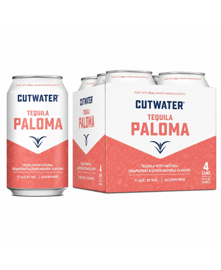 CUTWATER TEQUILA PALOMA 4 PACK CAN - 12OZ - 4-PACK