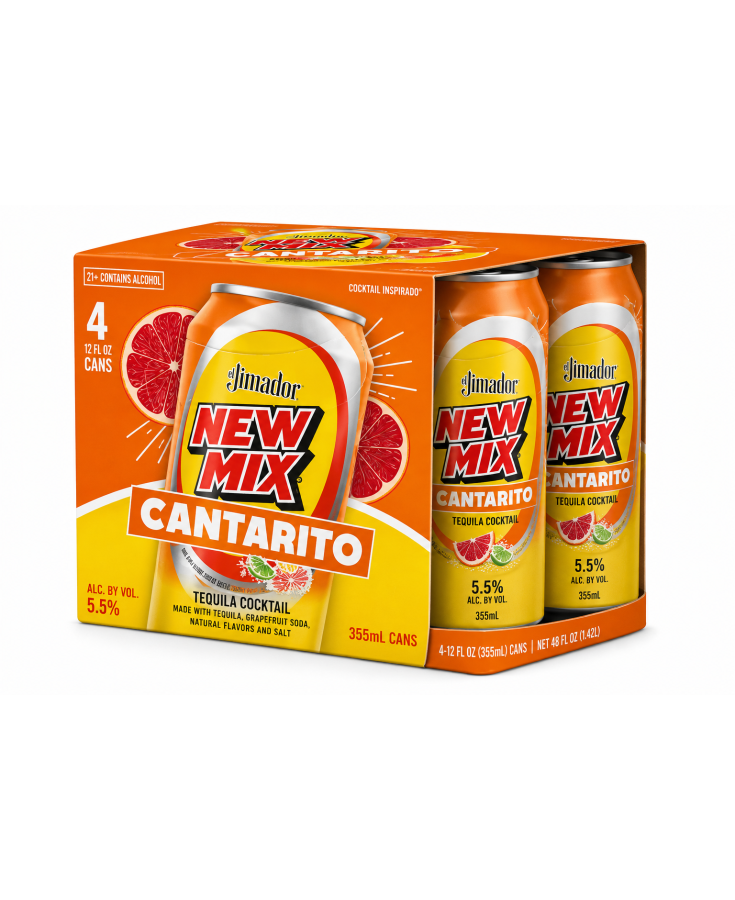 EL JIMADOR NEW MIX CANTARITO 4PK - 12OZ