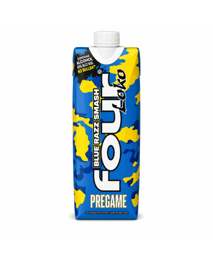 FOUR LOKO PREGAME BLUE RAZZ - 500ML - SINGLE FOUR LOKO PREGAME BLUE RAZZ - 500ML - SINGLE