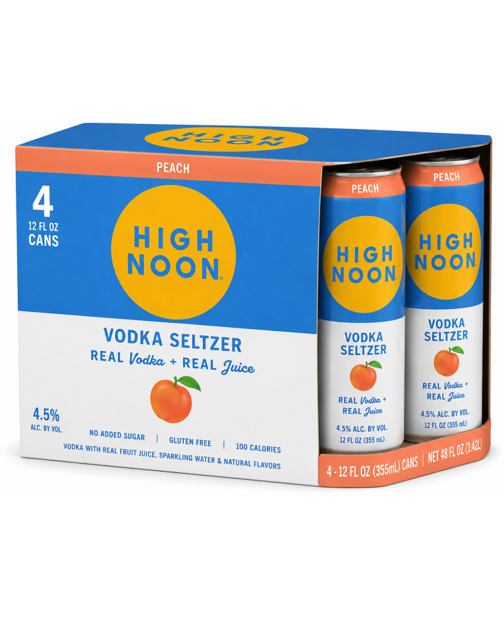 HIGH NOON PEACH - 355ML - 4 PACK