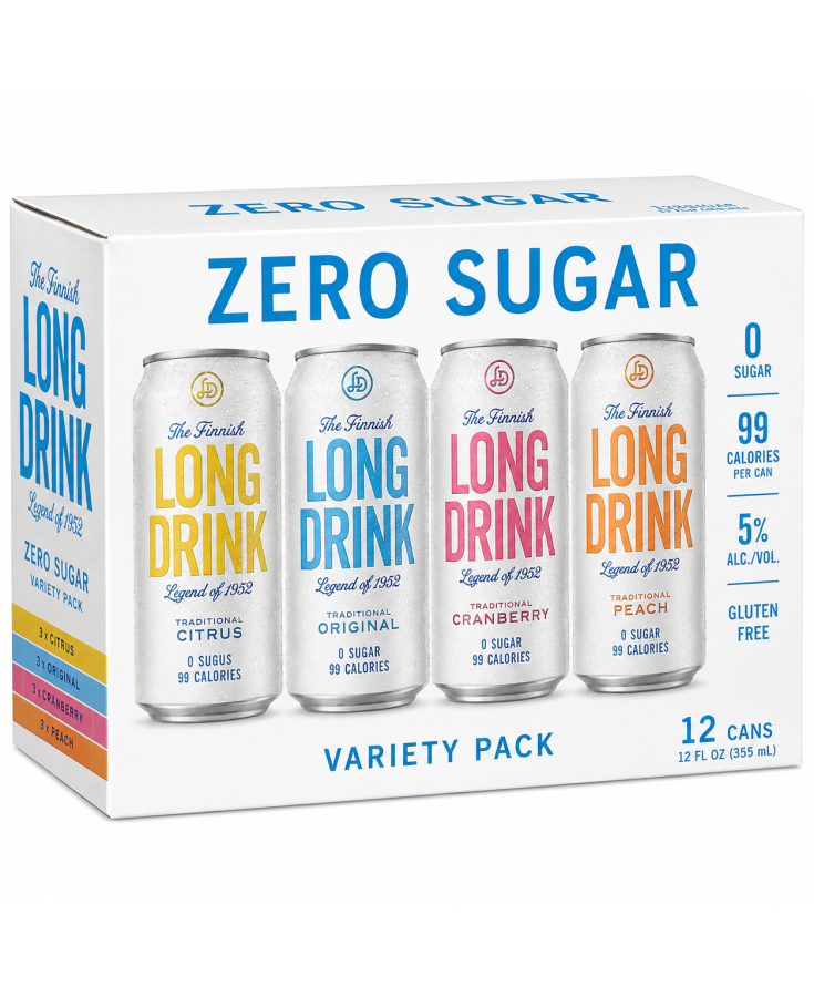 LONG DRINK ZERO SUGAR VARIETY PACK LEGENDS OF 1952 - 355ML - 12-PACK