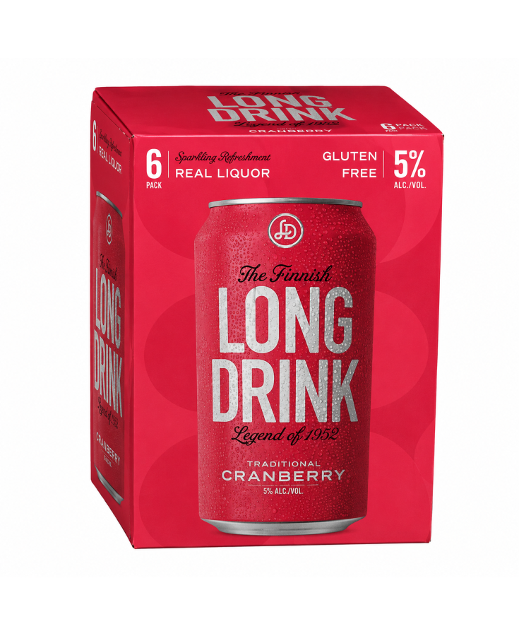 LONG DRINK COCKTAIL CRAINBERRY 6PK - 12OZ