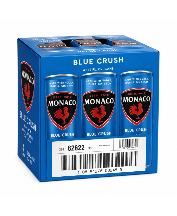 MONACO BLUE CRUSH - 12OZ - 4-PACK