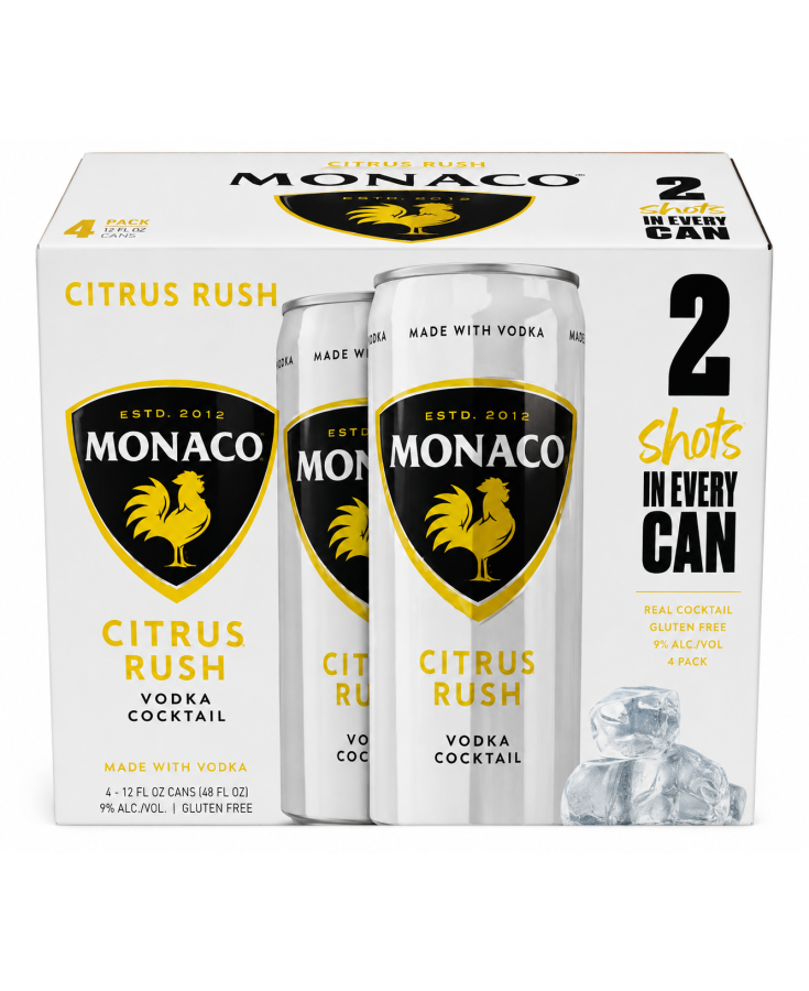 MONACO CITRUS RUSH - 12OZ - 4-PACK