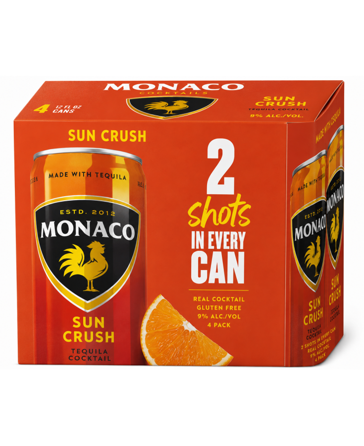MONACO SUN CRUSH - 12OZ - 4-PACK